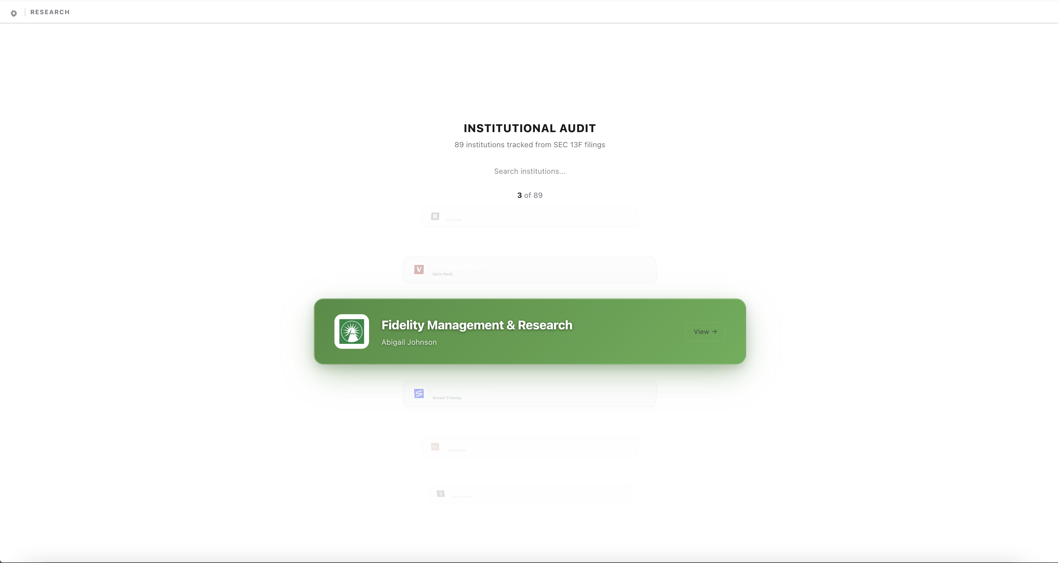 Institutions